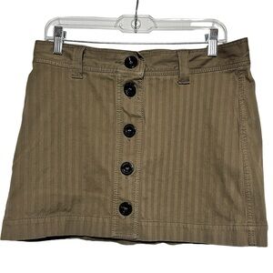 Burberry London button mini skirt size 8